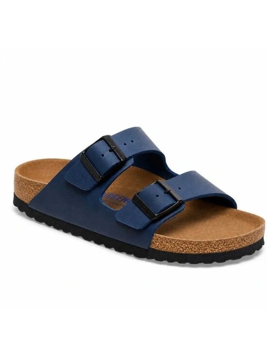 Birkenstock Shoes - Birkenstock Arizona Dark Blue Sandal Birko Flor Size EU 36 US 5 Narrow NIB